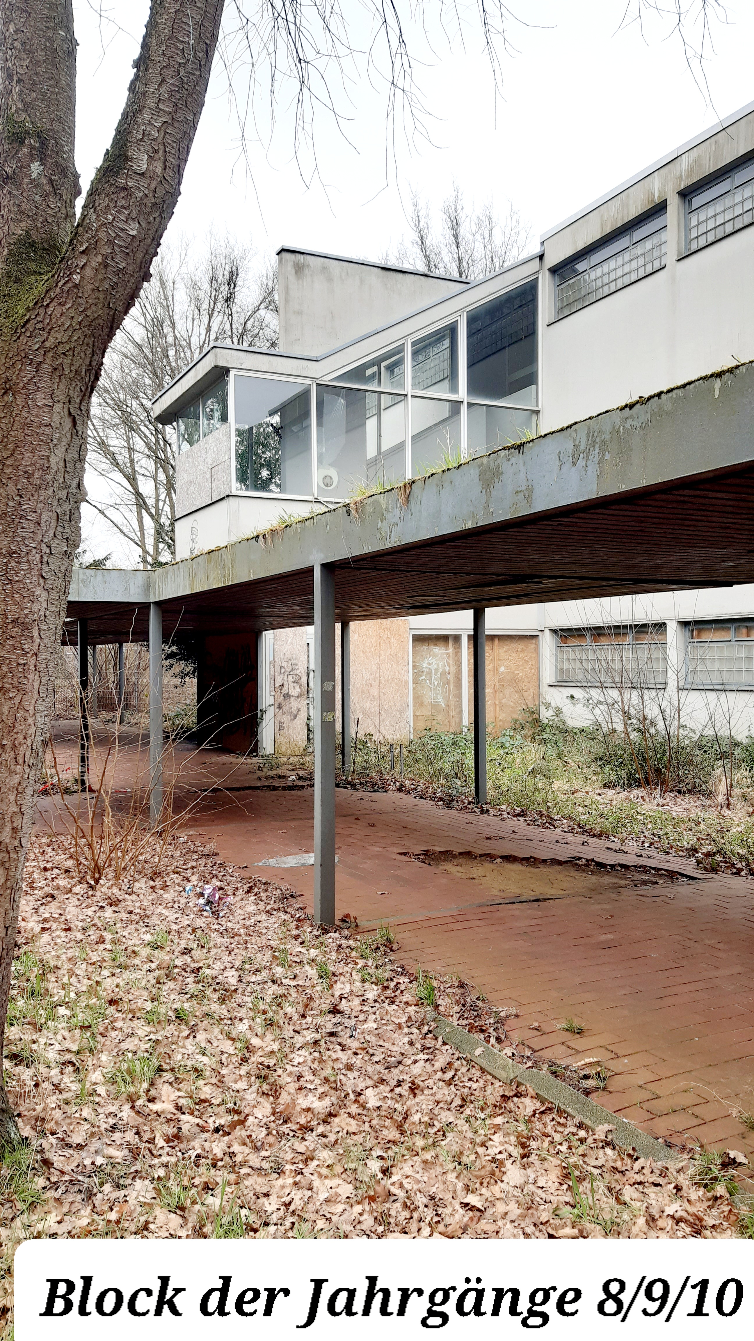 Toiletten von der Schulhofseite